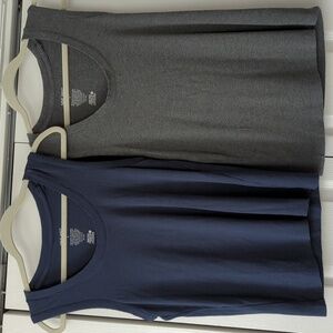 KOHLS! NWOT! LOT OF 2! ~NINE WEST~ THINLY RIBBED STRETCHY TANK TOPS-L